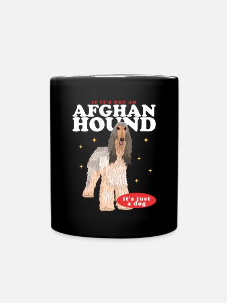 Afghanischer Windhund Hundebesitzer Geschenk - Tasse einfarbig - Schwarz