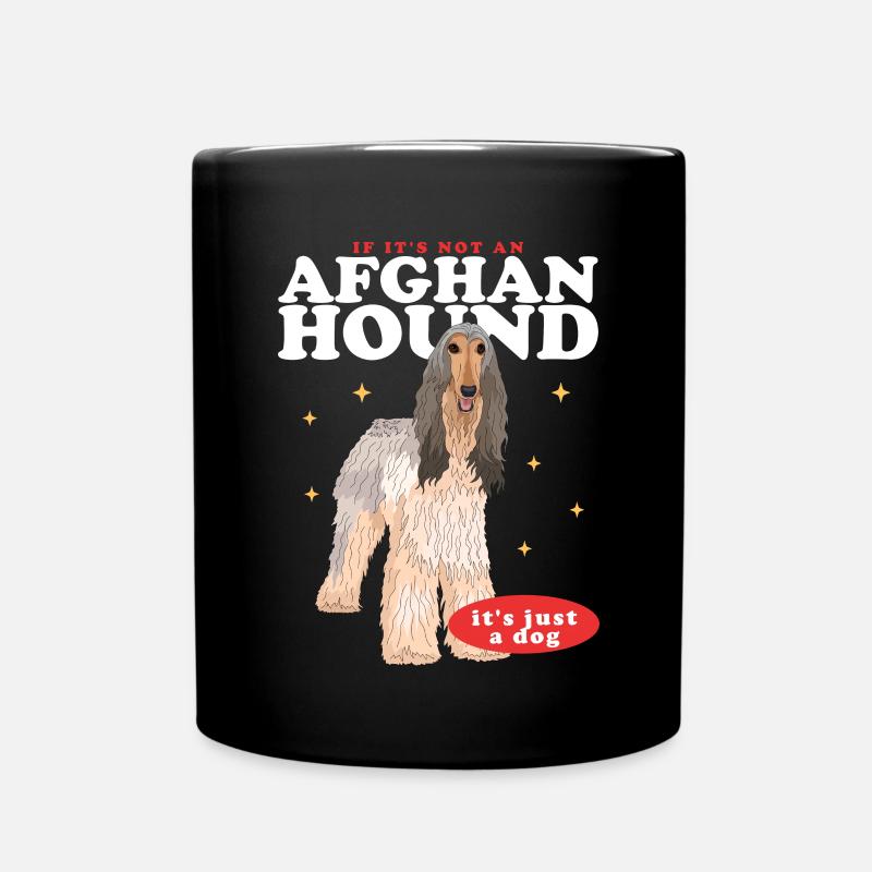 Afghanischer Windhund Hundebesitzer Geschenk - Tasse einfarbig - Schwarz