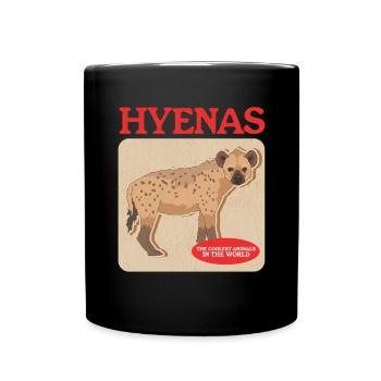 Hyène tachetée Hyène Hyène Cadeau - Mug uni - noir - Devant