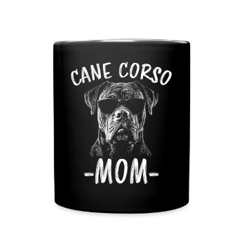 Cane Corso Italiano Maman Maman Cane Corso Cadeau - Mug uni - noir - Devant