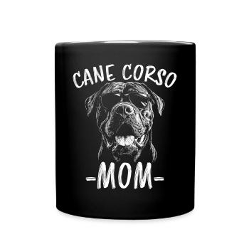 Cane Corso Italiano Maman Maman Cane Corso Cadeau - Mug uni - noir - Devant