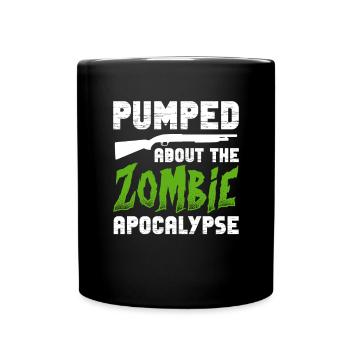 Zombie Zombie Chasseur de Zombie Apocalypse Cadeau - Mug uni - noir - Devant