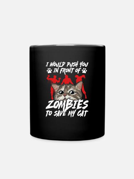 Zombie Zombie-Jäger Zombieapokalypse Geschenk - Tasse einfarbig - Schwarz