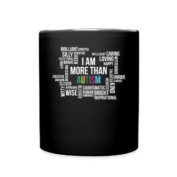 Autismus Awareness Day Autist Geschenk - Tasse einfarbig - Schwarz - Vorne