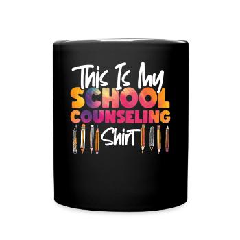 Conseiller scolaire Aquarelle Ceci - Mug uni - noir - Devant