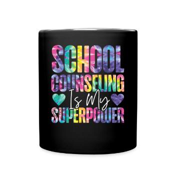 Conseillère scolaire Tie Dye School - Mug uni - noir - Devant
