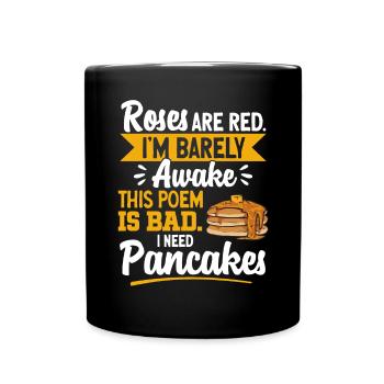 Pancake Breakfast Pancakes - Full Colour Mug - black - Front