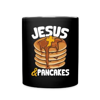 Crêpes Petit-déjeuner Crêpes - Mug uni - noir - Devant