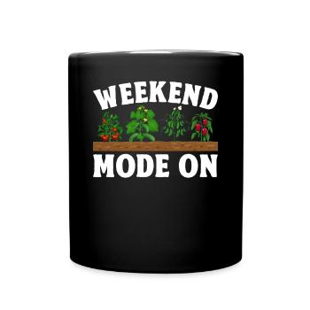 Gardener Gardening Landscaper - Gardening Mode On - Full Colour Mug - black - Front