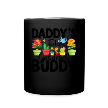Daddys Future gardener Buddy - Gardener Baby - Tasse einfarbig - Schwarz - Vorne