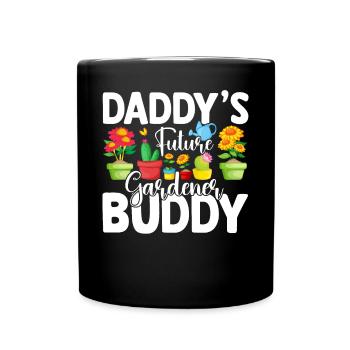 Daddys Future gardener Buddy - Baby Gardener - Tasse einfarbig - Schwarz - Vorne