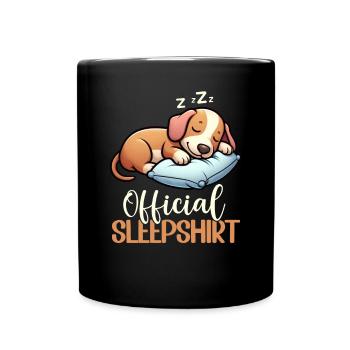Chemise de nuit officielle Teckel Chien teckel - Mug uni - noir - Devant