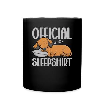 Chemise de nuit officielle Teckel Chien teckel - Mug uni - noir - Devant