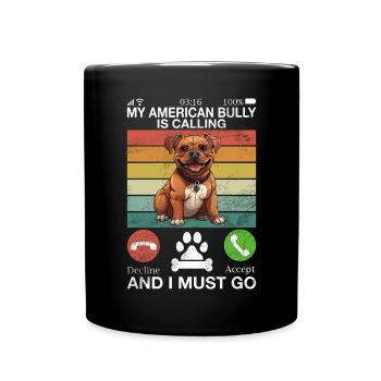 American Bully Gifts - Tasse einfarbig - Schwarz - Vorne