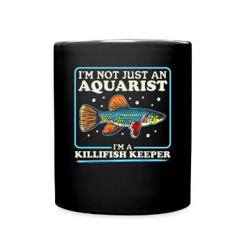 Killifish Fish Egg-laying Toothcarp Gift - Full Colour Mug - black - Front
