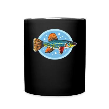 Killifish Egg-laying Toothcarp Fish Gifts - Full Colour Mug - black - Front