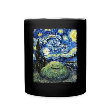 Peinture Nuit Étoilée Slime - Mug uni - noir - Devant