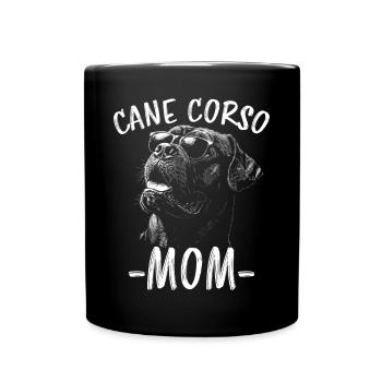 Cane Corso Italiano Maman Maman Cane Corso Cadeau - Mug uni - noir - Devant