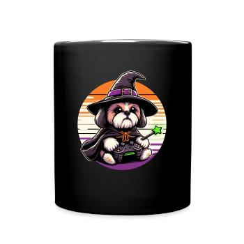 De jolies chemises d’Halloween Shih Tzu pour les amoureux des chiens - Mug uni - noir - Devant