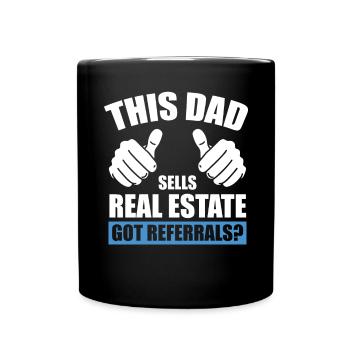 Real Estate Agent Real Estate Agent Gift - Full Colour Mug - black - Front