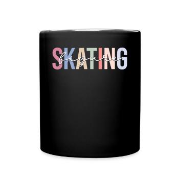 Patinage artistique Patinage sur glace Patineurs sur glace - Mug uni - noir - Devant