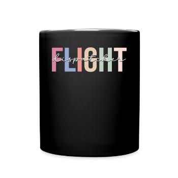 Flugdienstleiter Luftfahrt - Tasse einfarbig - Schwarz - Vorne