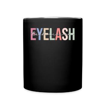 Wimperntechniker Lash Tech - Mug uni - noir - Devant