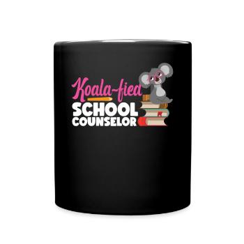 School Counselor Koala Koala-Fied - Tasse einfarbig - Schwarz - Vorne
