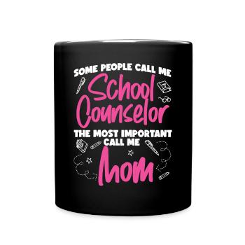 Conseillère scolaire Maman Certaines personnes - Mug uni - noir - Devant