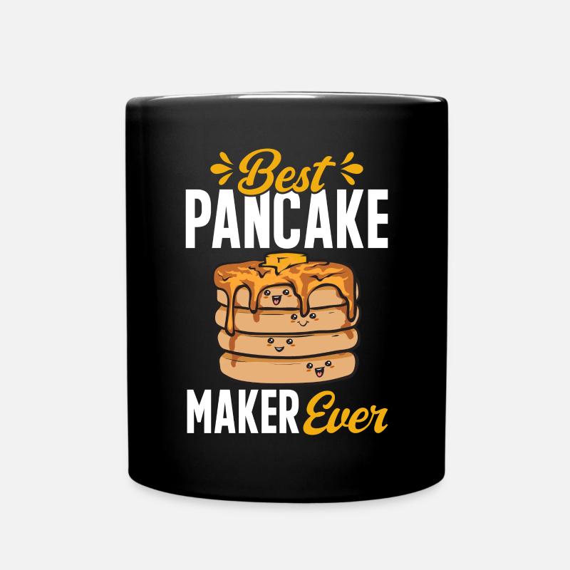 Pannkaka Frukost Pannkakor - Enfärgad mugg - svart