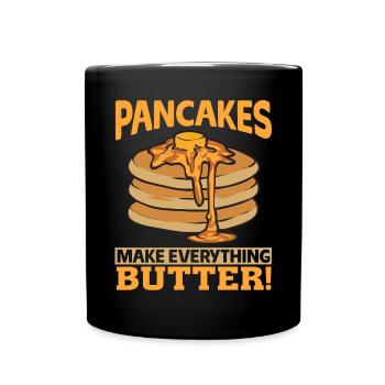 Pancake Breakfast Pancakes - Full Colour Mug - black - Front