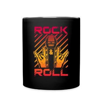 Rock & Roll - Mug uni - noir - Devant