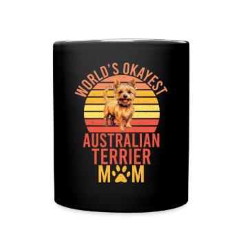 Australian Terrier Gifts - Full Colour Mug - black - Front