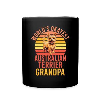 Australian Terrier Gifts - Tasse einfarbig - Schwarz - Vorne