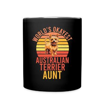 Australian Terrier Gifts - Tasse einfarbig - Schwarz - Vorne
