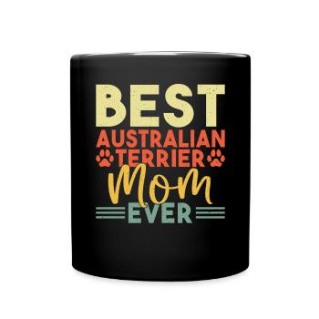 Australian Terrier Gifts - Tasse einfarbig - Schwarz - Vorne