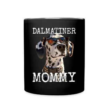 Dalmatien Maman Chiens Maman Maman Maman Maman Fête des mères Maman - Mug uni - noir - Devant