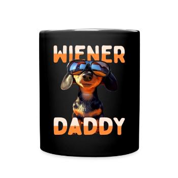 Viennois Papa Teckel Papa Teckel Papa Fête des Pères - Mug uni - noir - Devant