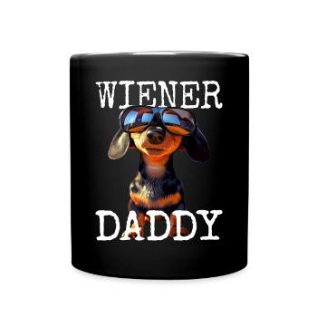Viennois Papa Teckel Papa Teckel Papa Fête des Pères - Mug uni - noir - Devant