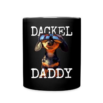 Teckel Papa Teckel Papa Viennois Papa Fête des Pères - Mug uni - noir - Devant
