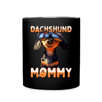 Dachshund Mommy Viennese Mom Dachshund Mom Mother's Day - Full Colour Mug - black - Front