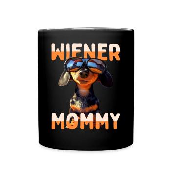Viennese Mommy Dachshund Mom Dachshund Mom Mother's Day - Full Colour Mug - black - Front