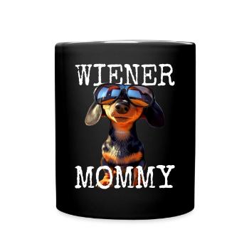Viennese Mommy Dachshund Mom Dachshund Mom Mother's Day - Full Colour Mug - black - Front
