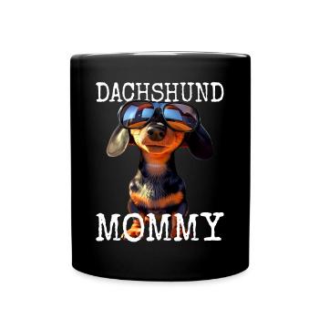 Dachshund Mommy Viennese Mom Dachshund Mom Mother's Day - Full Colour Mug - black - Front