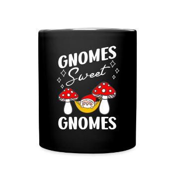 Gnomes Doux Gnomes Drôle Gnome Jardinage - Mug uni - noir - Devant