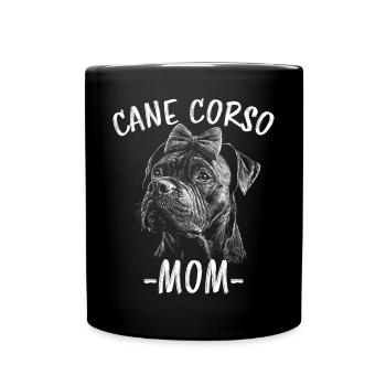 Cane Corso Italiano Maman Maman Cane Corso Cadeau - Mug uni - noir - Devant
