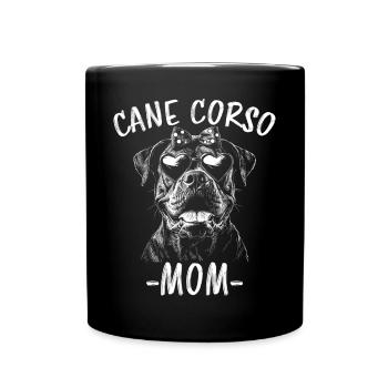Cane Corso Italiano Maman Maman Cane Corso Cadeau - Mug uni - noir - Devant