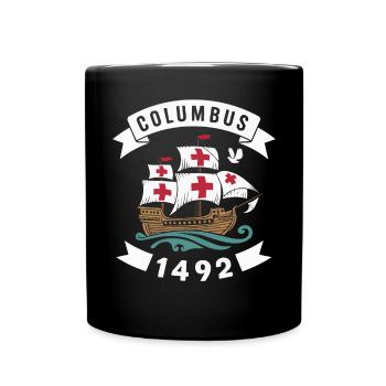 Columbus Day Christophe Colomb Italo-Américain - Mug uni - noir - Devant