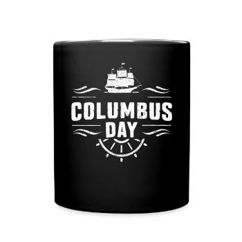 Columbus Day Christophe Colomb Italo-Américain - Mug uni - noir - Devant
