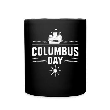 Columbus Day Christophe Colomb Italo-Américain - Mug uni - noir - Devant